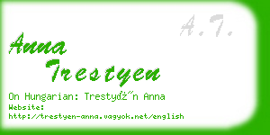 anna trestyen business card